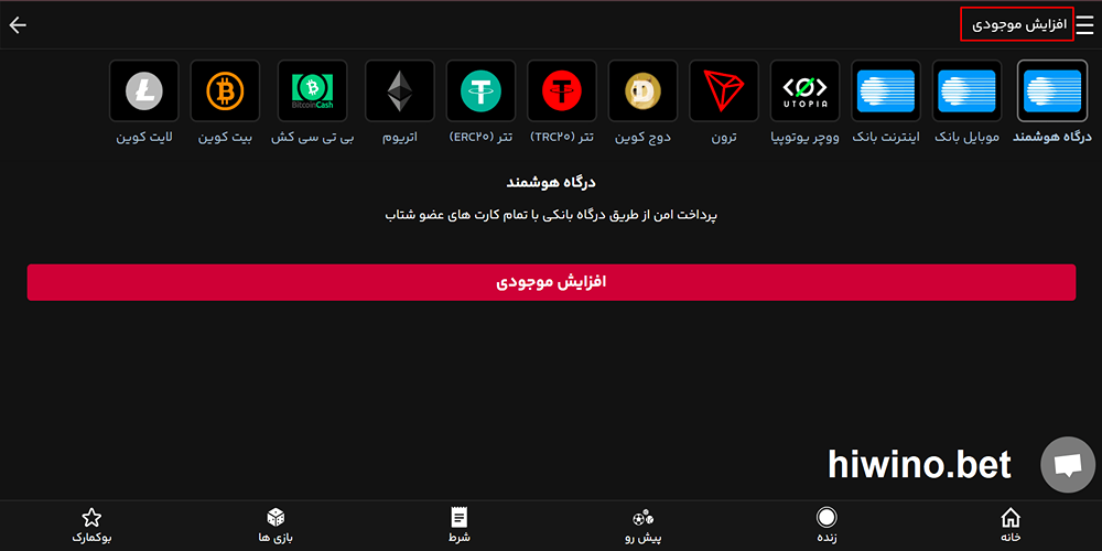 شار حساب هایوینو